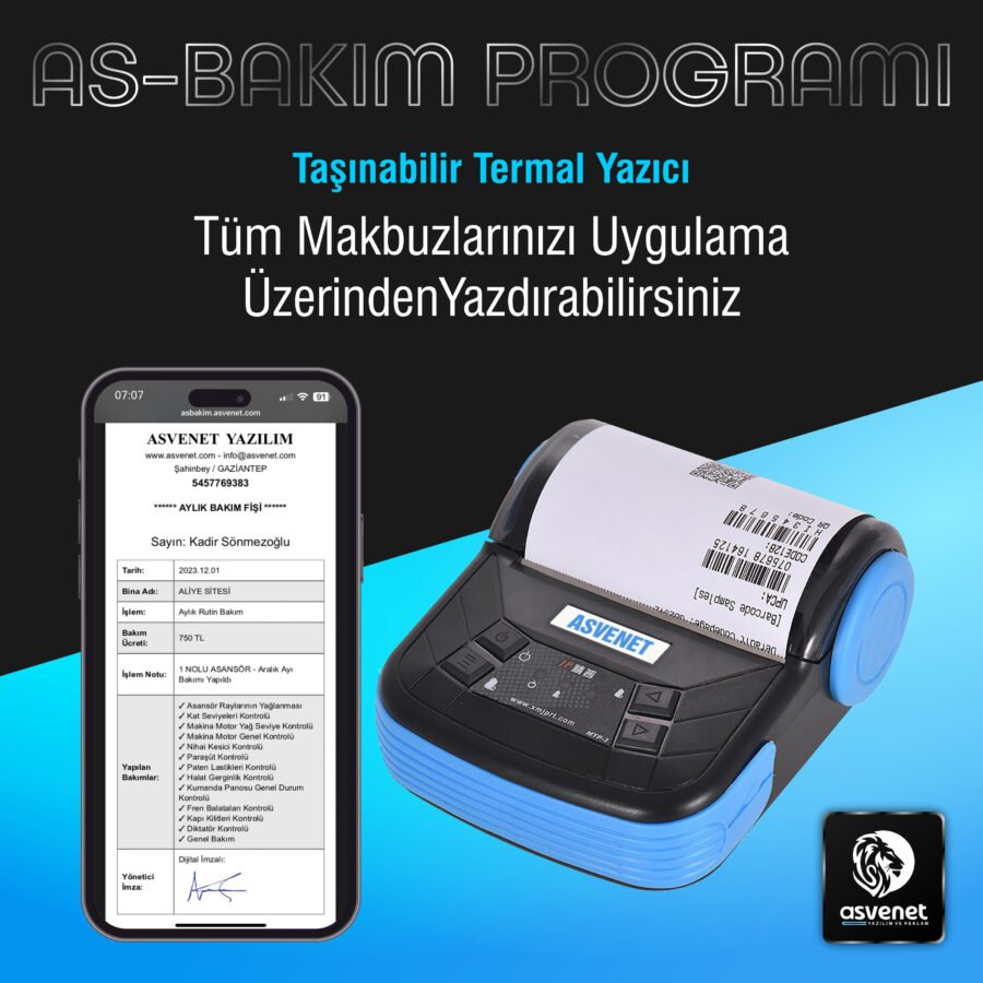 Termal Yazıcı 80mm - Asbakım - Görsel 2